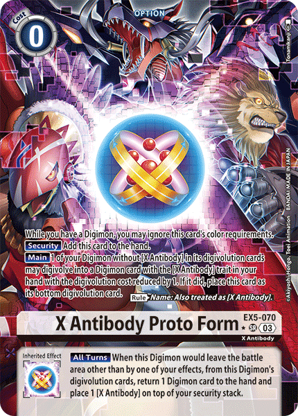 EX5-070, SR, X Antibody Proto Form (Alternate Art)