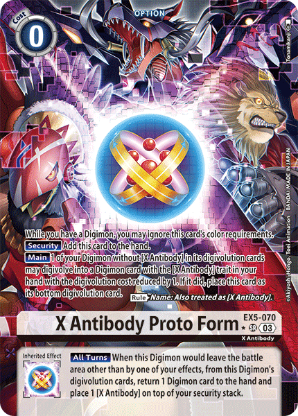 EX05-070, SR, X Antibody Proto Form (Alternate Art)