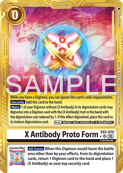 EX05-070, SR, X Antibody Proto Form (AD1 Gold Reprint)