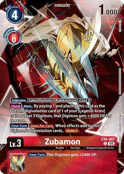 EX06-007, UC, Zubamon (EX09 Alternate)