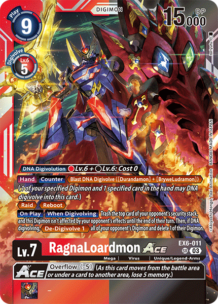 EX6-011, SR, RagnaLoardmon ACE