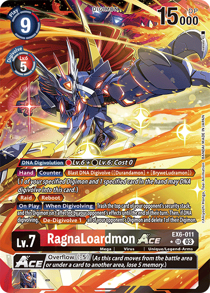 EX6-011, SR, RagnaLoardmon ACE (Alternate Art)