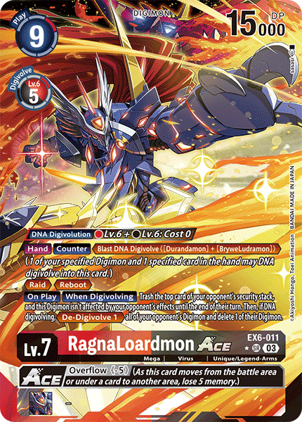 EX06-011, SR, RagnaLoardmon ACE (Alternate Art)