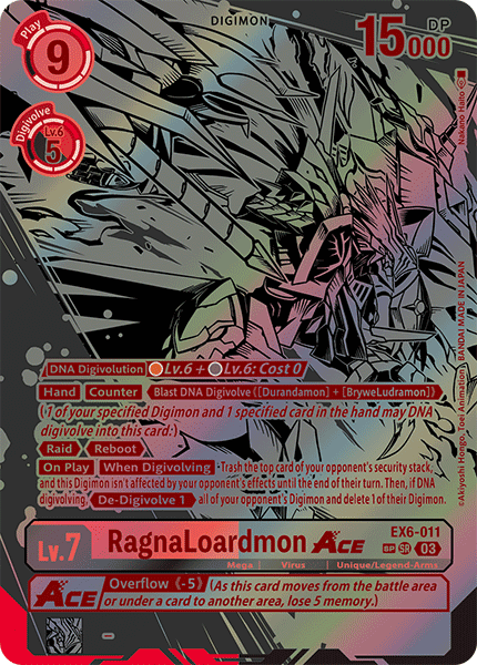 EX6-011, SR, RagnaLoardmon ACE (Special Rare)