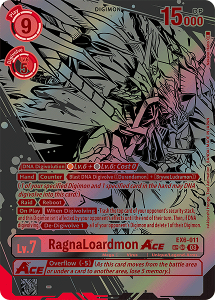 EX06-011, SR, RagnaLoardmon ACE (Special Rare)