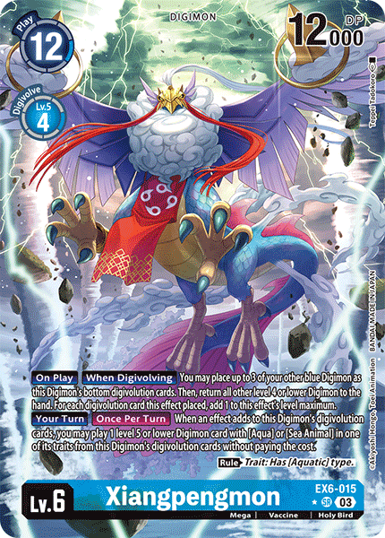 EX6-015, SR, Xiangpengmon (Alternate Art)