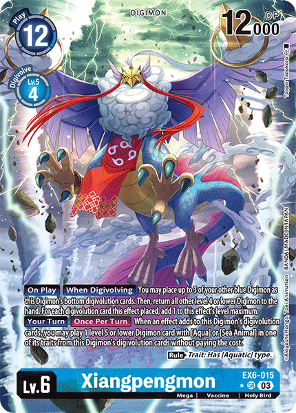 EX06-015, SR, Xiangpengmon (Alternate Art)