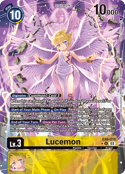 EX6-018, R, Lucemon (Alternate Art)