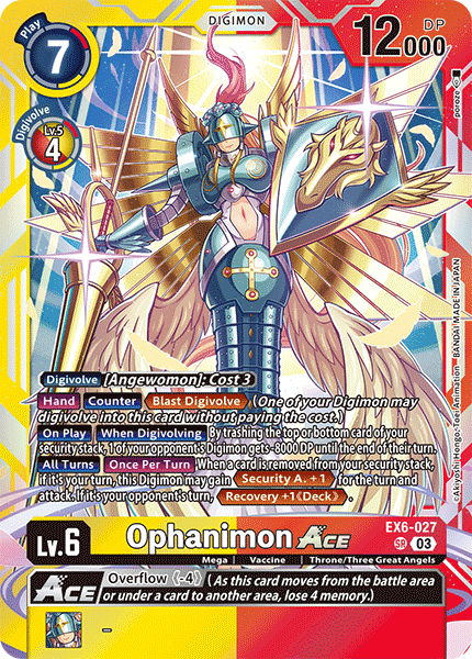 EX6-027, SR, Ophanimon ACE