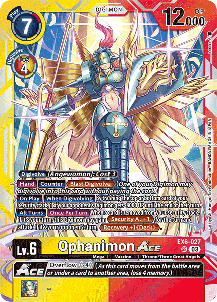 EX06-027, SR, Ophanimon ACE