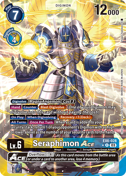 EX6-028, R, Seraphimon ACE (Alternate Art)