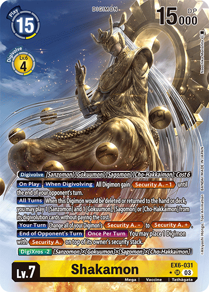 EX06-031, SR, Shakamon (Alternate Art)