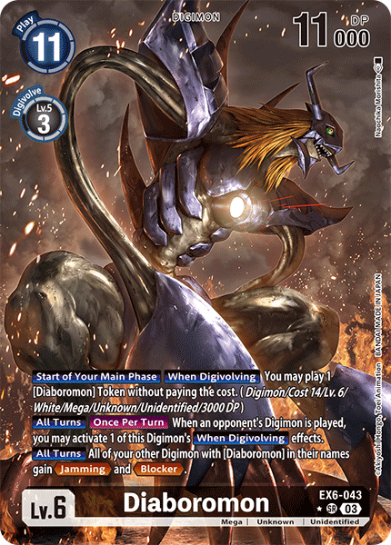 EX06-043, SR, Diaboromon (Alternate Art)