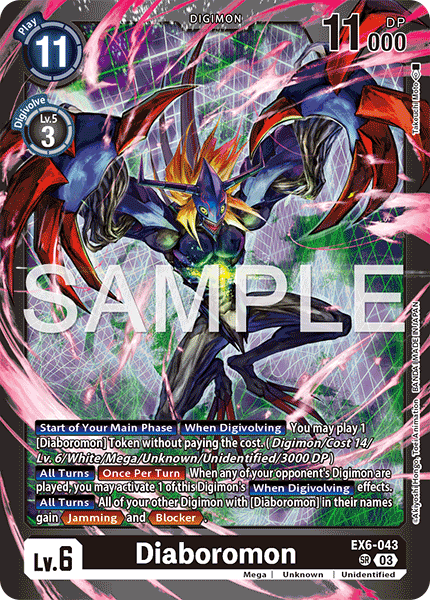 EX06-043, SR, Diaboromon (LM07 Reprint)