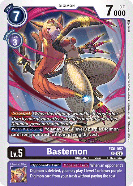 EX6-052, UC, Bastemon