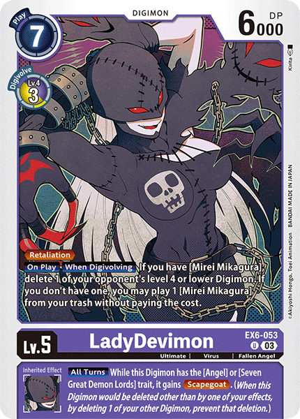 EX6-053, UC, LadyDevimon