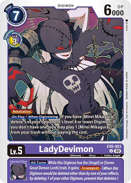 EX06-053, UC, LadyDevimon