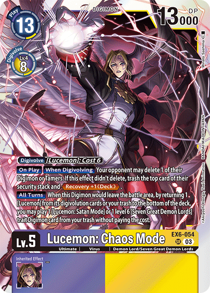 EX06-054, SR, Lucemon: Chaos Mode