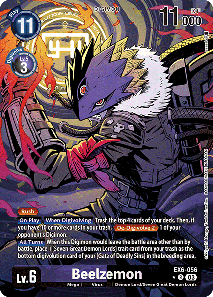 EX06-056, R, Beelzemon (Alternate Art)