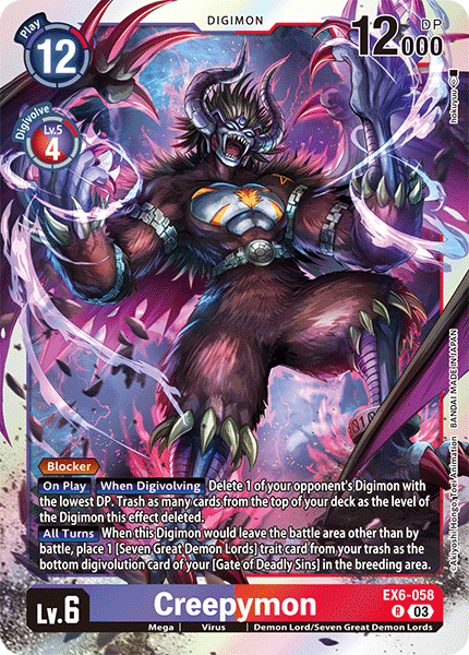 EX6-058, R, Creepymon