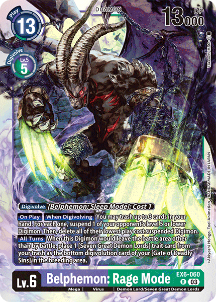EX06-060, R, Belphemon: Rage Mode