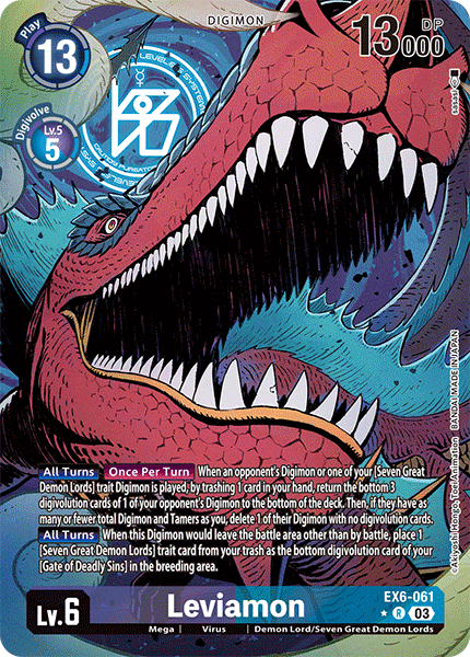 EX6-061, R, Leviamon (Alternate Art)