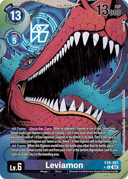 EX06-061, R, Leviamon (Alternate Art)