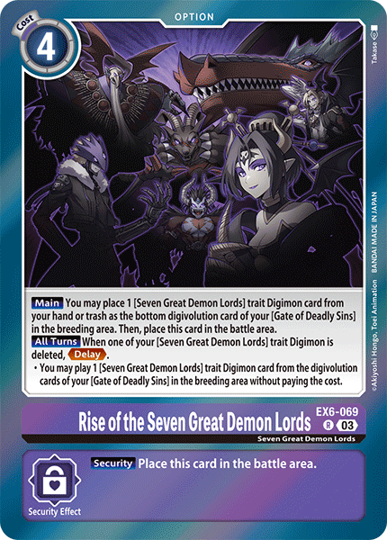 EX6-069, R, Rise of the Seven Great Demon Lords