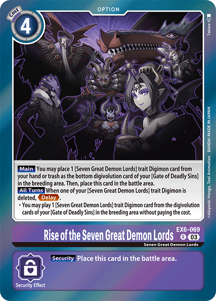 EX06-069, R, Rise of the Seven Great Demon Lords