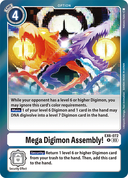 EX6-072, R, Mega Digimon Assembly!