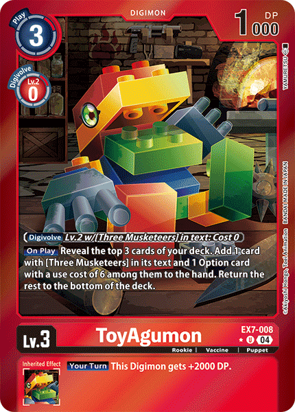 EX7-008, UC, ToyAgumon (Foil)