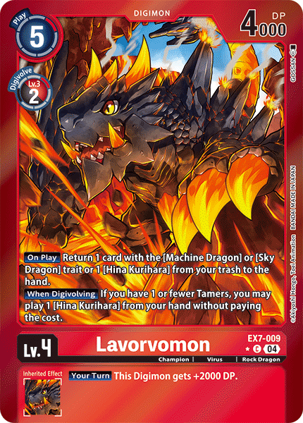 EX7-009, C, Lavorvomon (Foil)