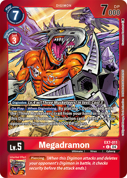 EX07-011, C, Megadramon (Foil)