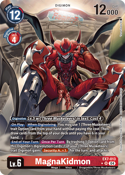 EX7-013, SR, MagnaKidmon (Alternate Art)