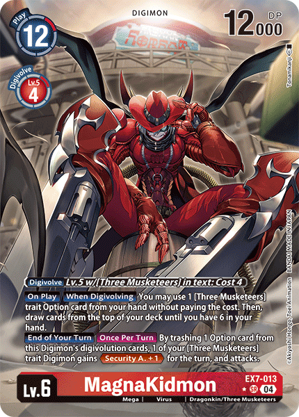 EX07-013, SR, MagnaKidmon (Alternate Art)