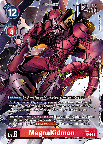 EX07-013, SR, MagnaKidmon (SLS Alternate Art)