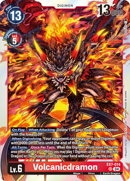 EX7-014, SR, Volcanicdramon