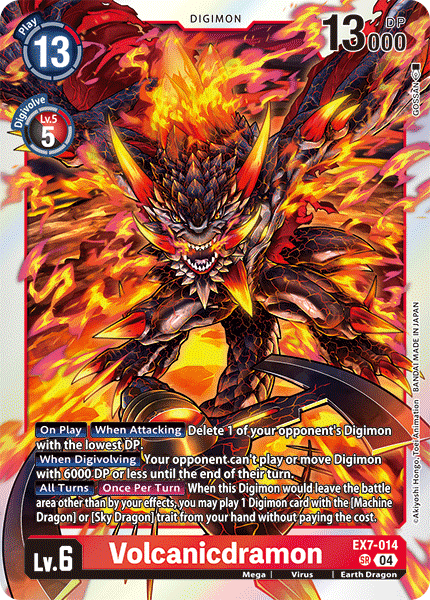 EX07-014, SR, Volcanicdramon
