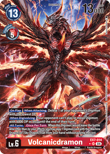 EX07-014, SR, Volcanicdramon (Alternate Art)