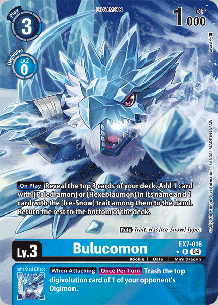 EX7-016, R, Bulucomon (Alternate Art)