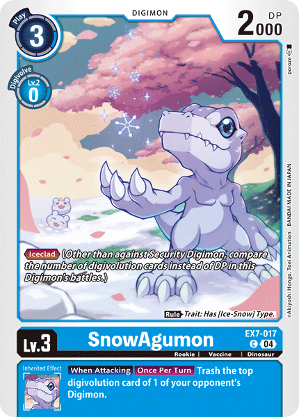 EX7-017, C, SnowAgumon