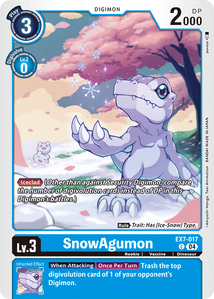 EX07-017, C, SnowAgumon