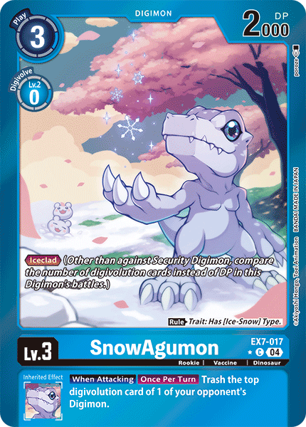 EX7-017, C, SnowAgumon (Foil)