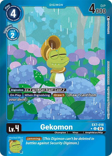 EX7-018, UC, Gekomon (Foil)