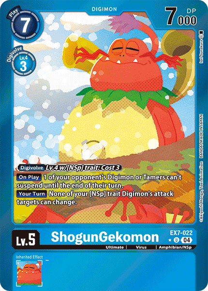 EX7-022, UC, ShogunGekomon (Foil)