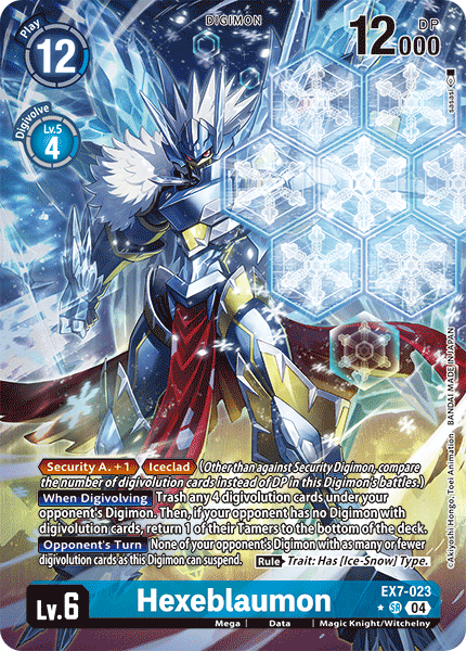 EX7-023, SR, Hexeblaumon (Alternate Art)