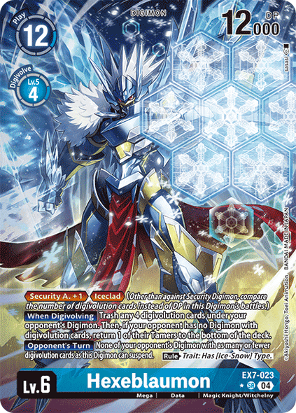 EX07-023, SR, Hexeblaumon (Alternate Art)