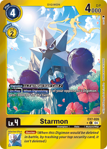 EX7-026, C, Starmon (Foil)