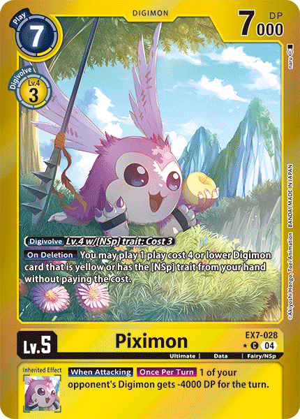 EX7-028, C, Piximon (Foil)