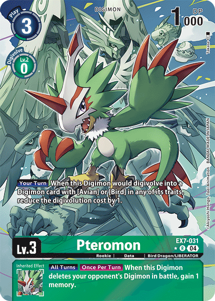 EX7-031, R, Pteromon (Alternate Art)